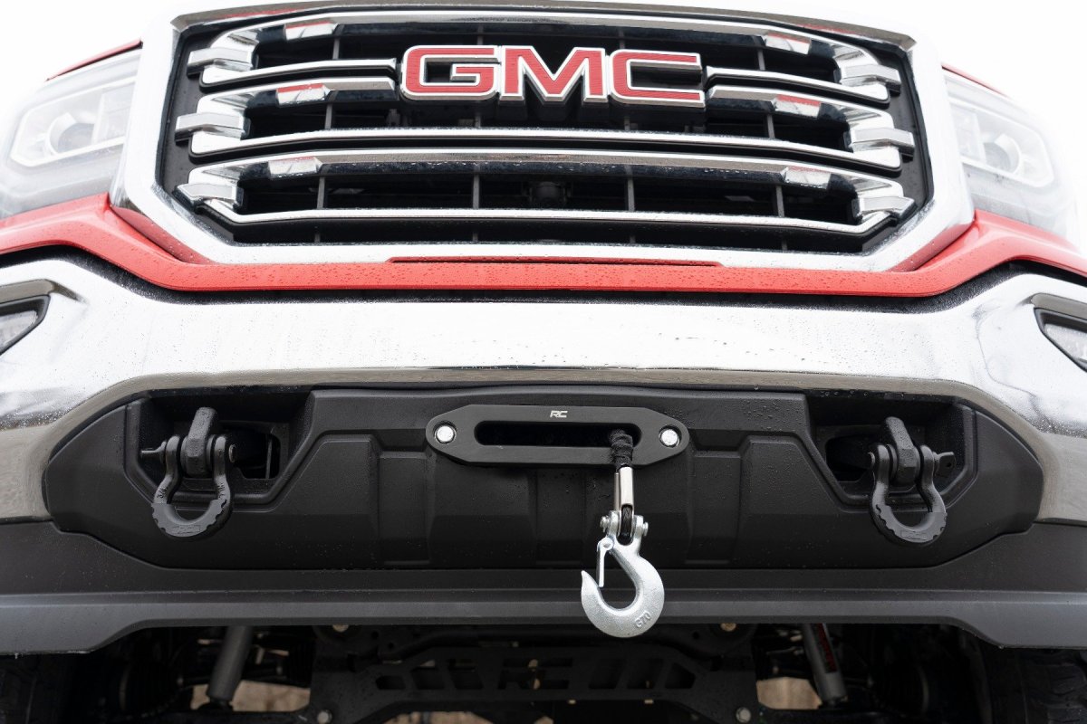 GMC Sierra 1500 Hidden Winch Mounting Plate - Front - Rough Country - '14-'18